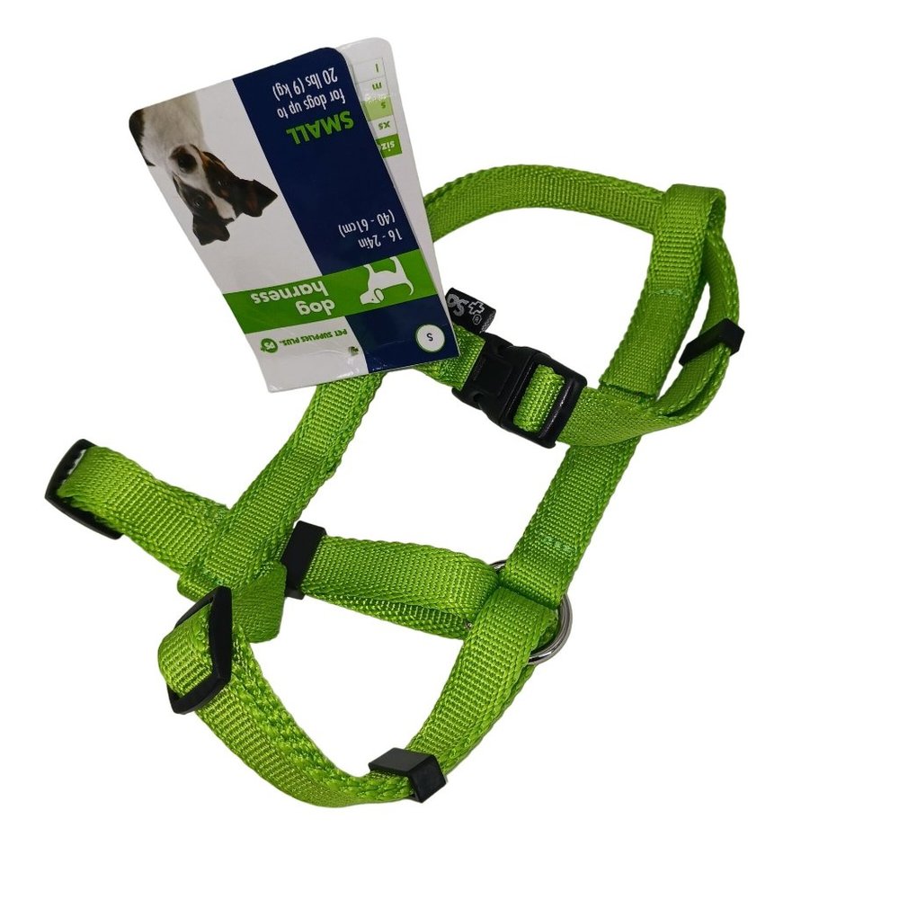 PET SUPPLIES PLUS SMALL GREEN  DOG HARNESS